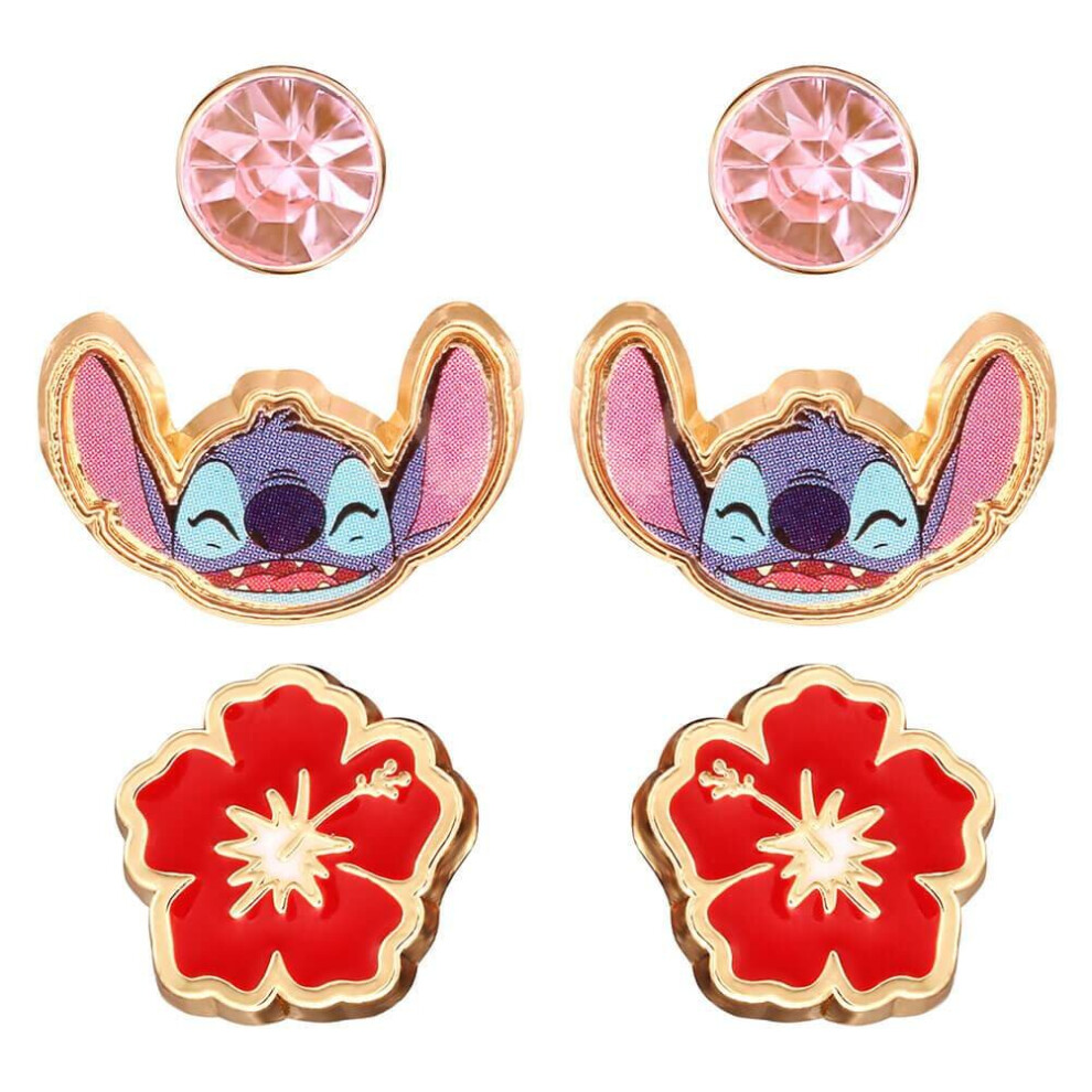 Disney Lilo and Stitch 3 Piece Earring Set