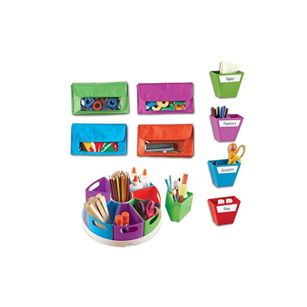 Learning Resources Create-A-Space Storage Bundle, Home School Set, Classroom Accessories, Ages 3+