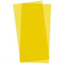 Evergreen Scale Models Yellow Transparent Sheet 6X12X.010 2 pc EVG9904