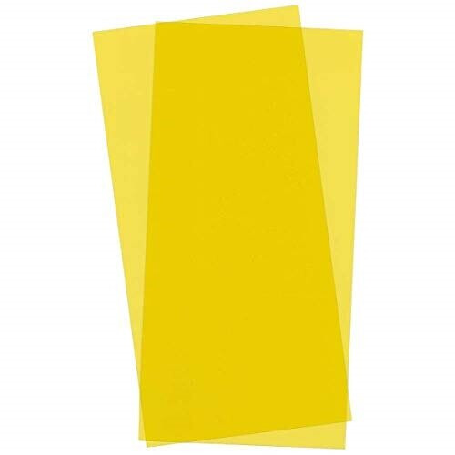 Evergreen Scale Models Yellow Transparent Sheet 6X12X.010 2 pc EVG9904