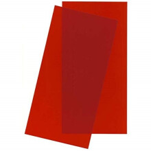 Evergreen Scale Models Red Transparent Sheet 6X12X.010 2 pc, EVg9901