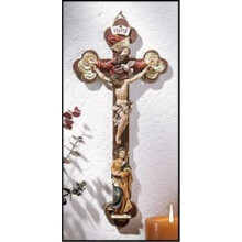 13-calowa wysoka Maryja Matka Jezusa i Krucyfiks Swietej Trσjcy