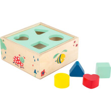 Small foot 10944 Cubo delle forme "Muovilo!" certificato FSC 100%, gioco di forme per promuovere la logica, a partire da 12 mesi.