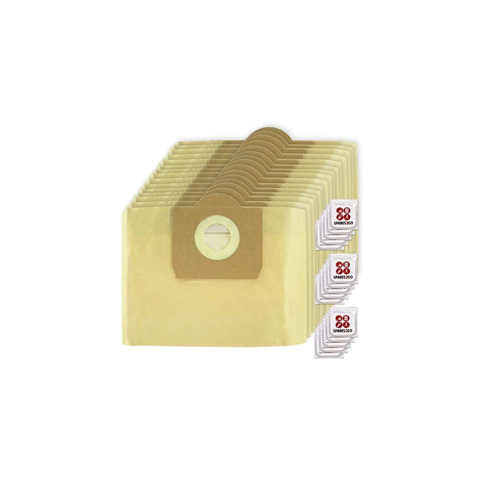 Spares2go Vacuum Cleaner Dust Bags For Nilfisk Aero Silent (Pack Of 15 + Freshener Tabs)