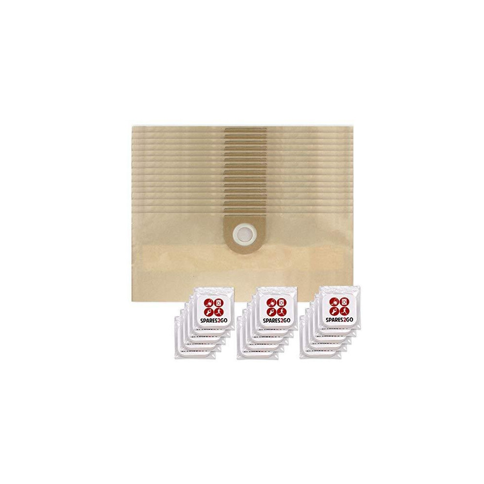 Spares2go Vacuum Cleaner Bags Compatible With Vax Pro V100 Powa Rapide 6121 6131T 6151F 6151T 7131 (Pack Of 15) + Fresheners