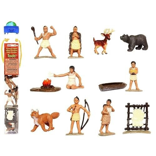 Safari Ltd Toob Powhatan Indiens Miniatures