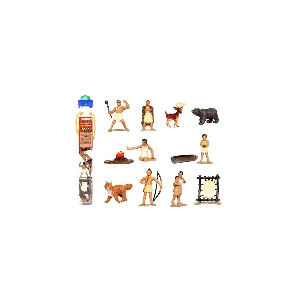 Safari Ltd Toob Powhatan Indians Miniatures