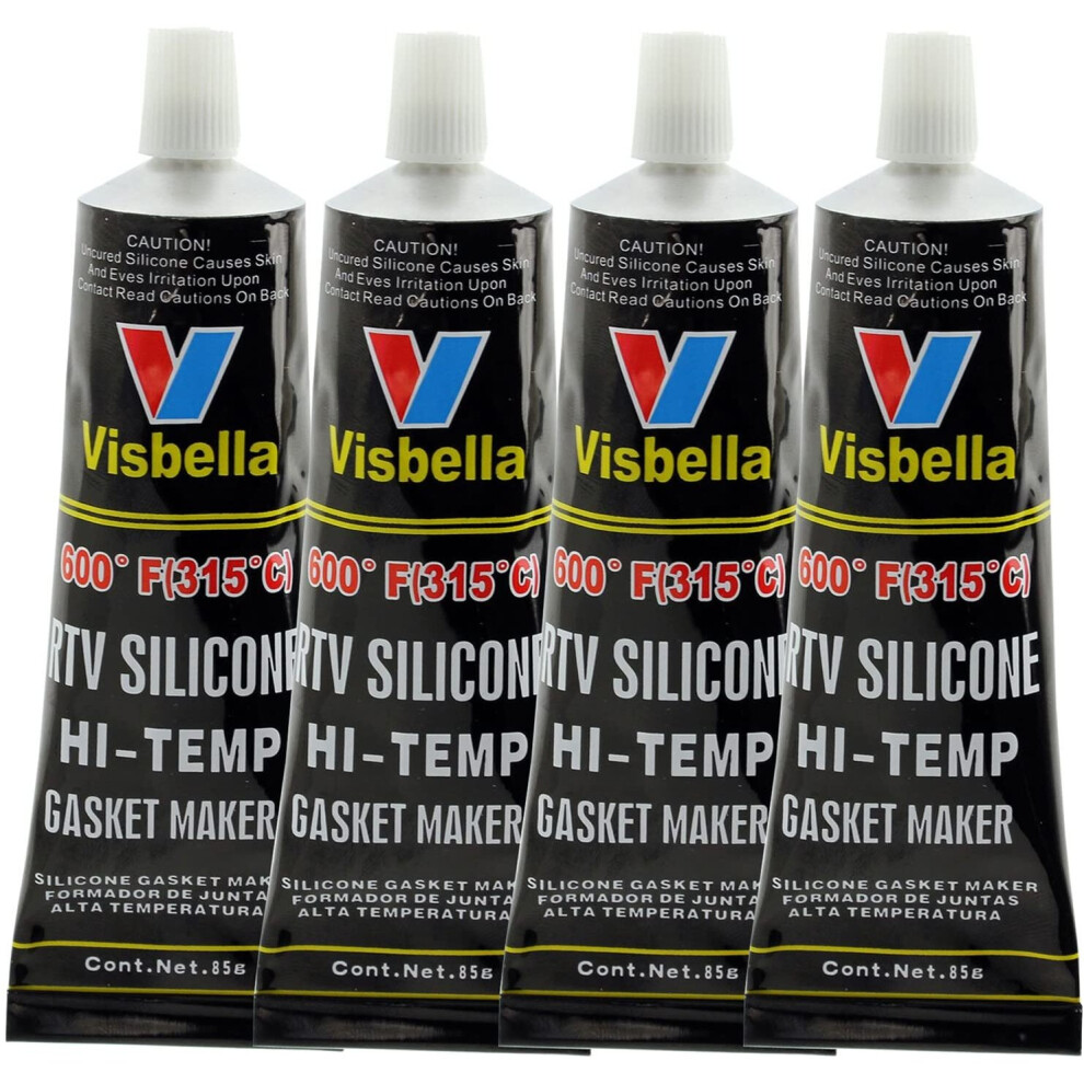 Visbella Silicone Engine Repair Gasket Seal Maker High Temperature Heat Resistant From -80ÃÂºf To 600ÃÂºf (, Pack Of 4) Black 5056026740012