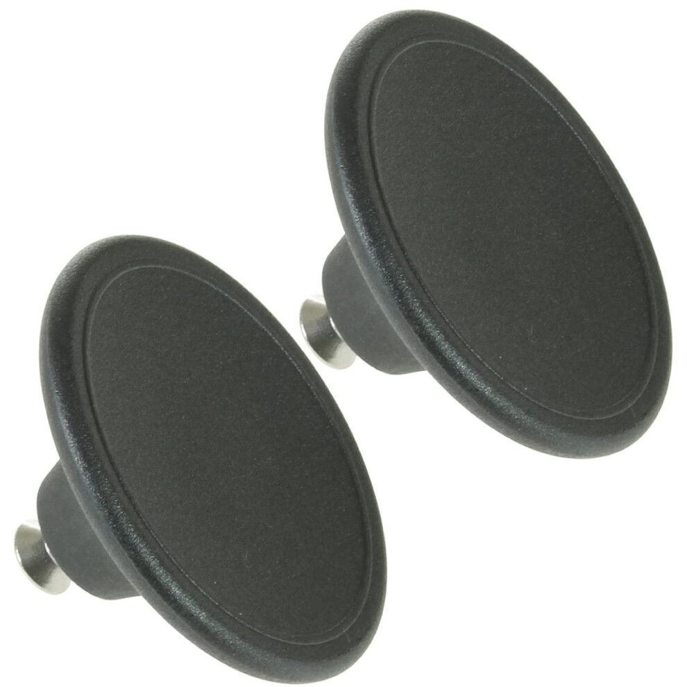 2 x 4.5cm Small Handle Lid Knob For Le Creuset Casserole Pot / Dish / Saucepan (Black)