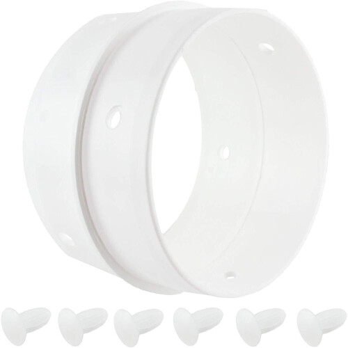 Universal Universal Tumble Dryer Vent Dual Hose Connector Adapter Ring