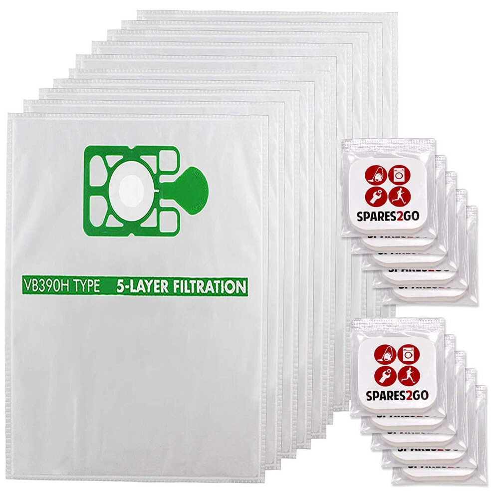 Spares2go Bags For Numatic Henry Hvr200 Hvx200 Vacuum Cleaner (Pack Of 10 Bags + Fresheners)