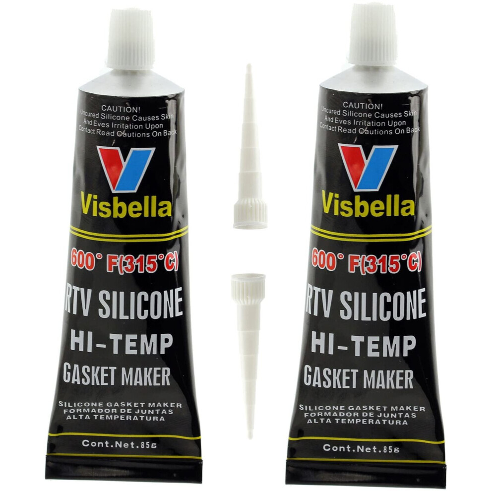 Oven Glass Door Glue Seal High Temperature Hi Temp Resistant Silicone -80ÂºF to 600ÂºF (Pack of 2)
