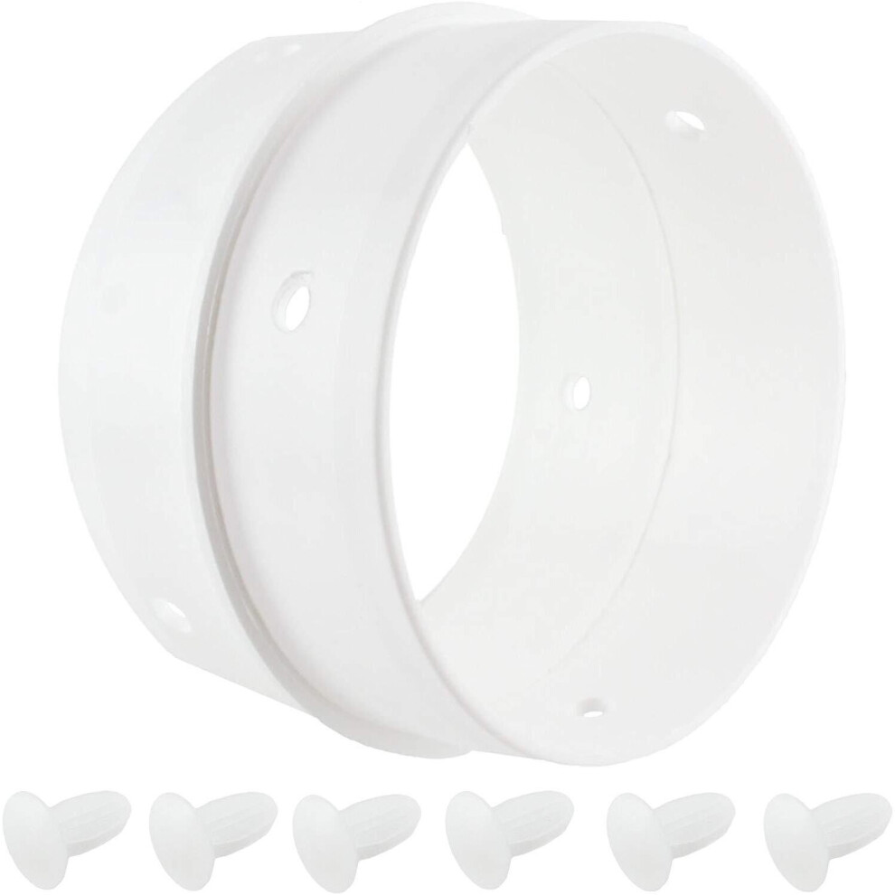 Spares2go Dual Vent Hose Connection Ring Kit For Siemens Tumble Dryer