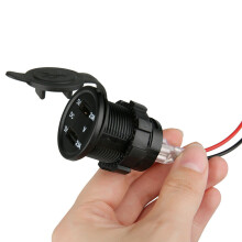 Prise d'allume-cigare 12 V pour voiture - Chargeur USB double à 2 ports