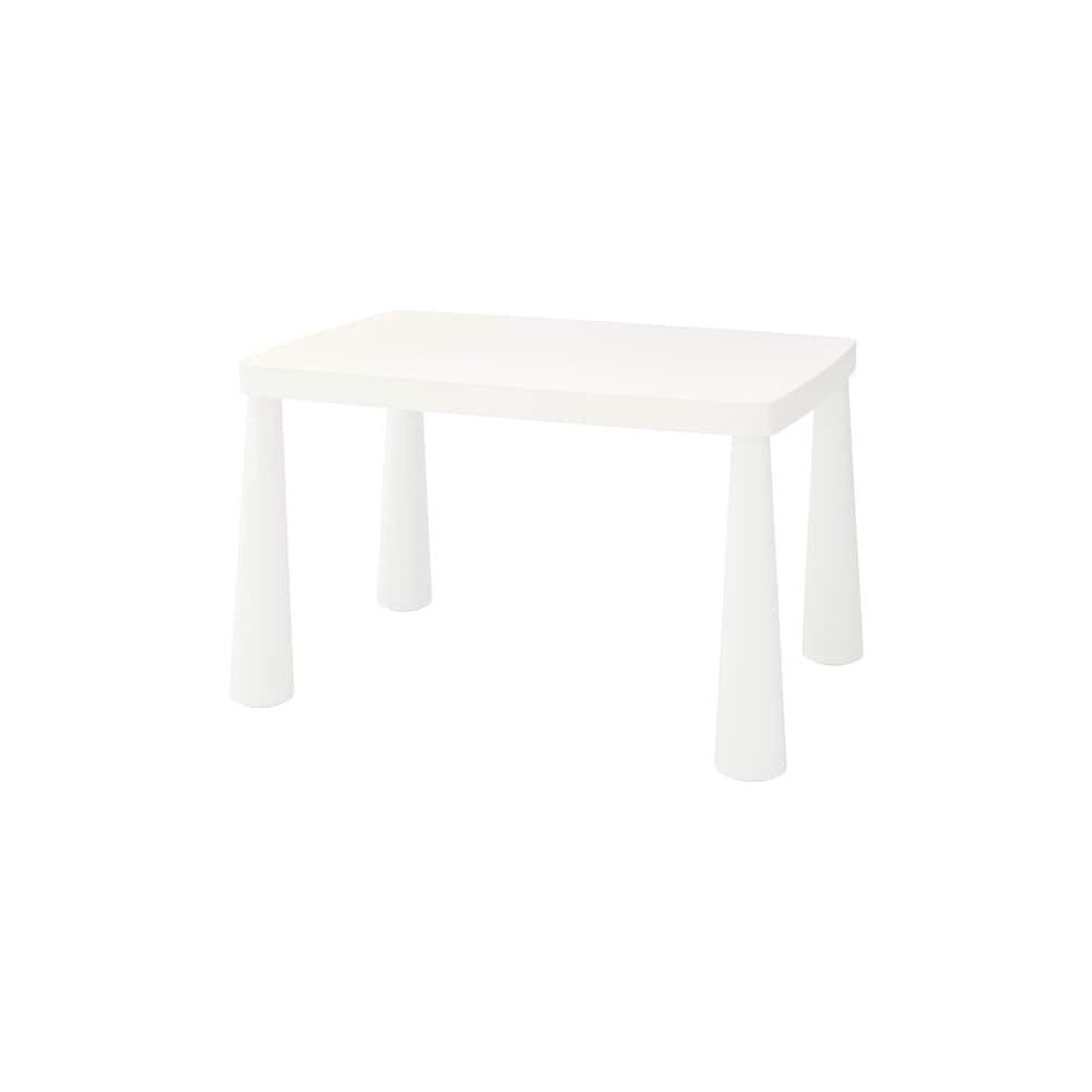 (White) Ikea MAMMUT Children's table, in/outdoor 77x55 cm