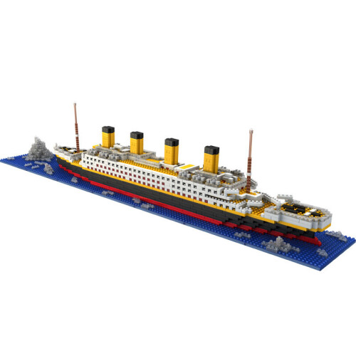 1860Pcs Titanic Shape Model Building Blocks Model Construction Kit 1