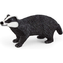 Schleich Wild Life - Giocattolo per bambini con animali selvatici del bosco nordamericano, tasso, et 3+