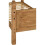 Seconique Corona Single 3ft Bed Frame High Foot End Distressed Waxed Pine 5