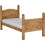 Seconique Corona Single 3ft Bed Frame High Foot End Distressed Waxed Pine 1