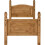 Seconique Corona Single 3ft Bed Frame High Foot End Distressed Waxed Pine 3
