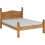 Seconique Corona  Double 4ft 6inch Bed Frame Low Foot End Distressed Waxed Pine 1