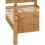 Seconique Corona King 5ft Bed Frame High Foot End Distressed Waxed Pine 4