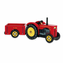 Puinen lelu Bertie's Tractor LE TOY VAN 3-vuotiaille ja sitä vanhemmille lapsille - Urban World Collection