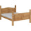 Seconique Corona King 5ft Bed Frame High Foot End Distressed Waxed Pine 1