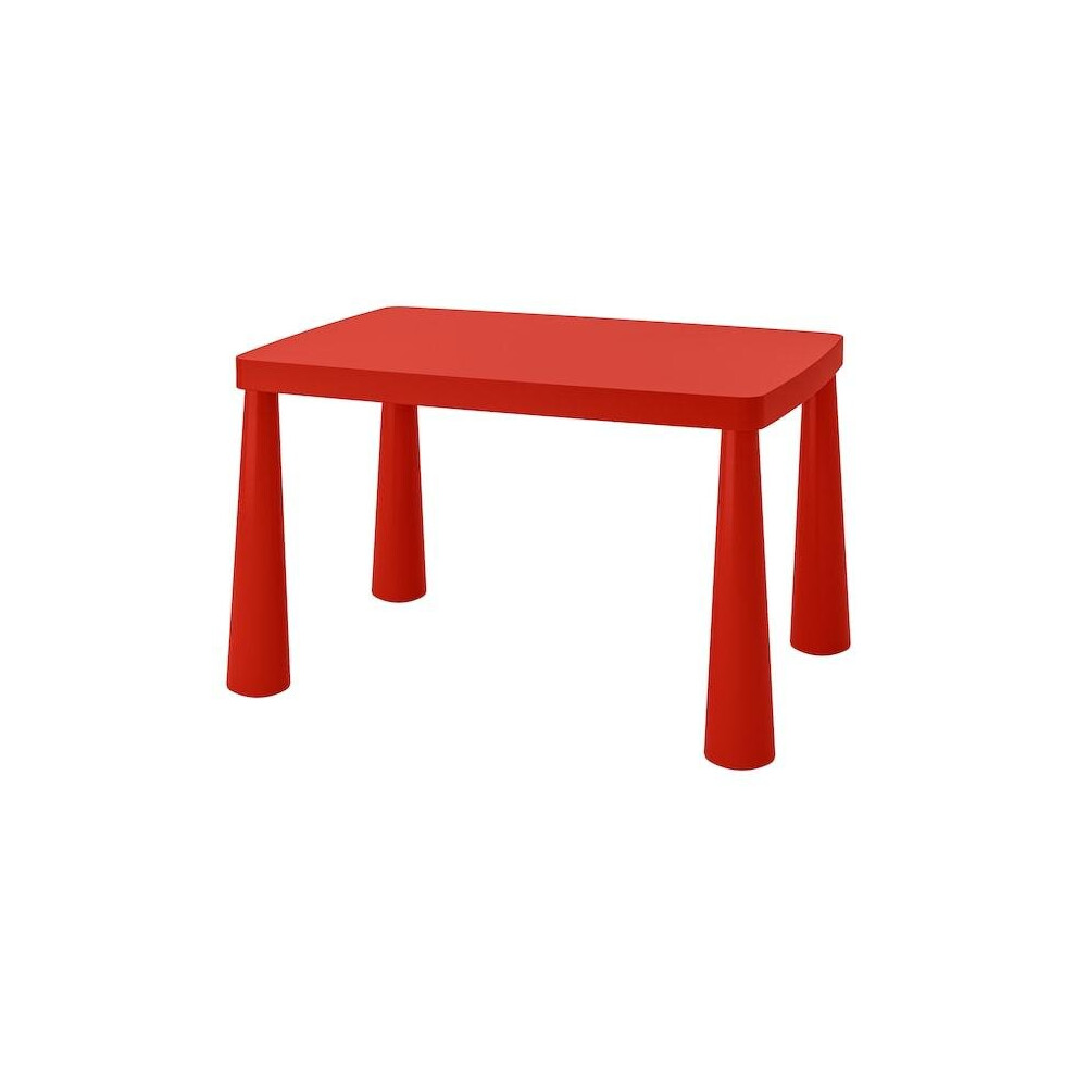 (Red) Ikea MAMMUT Children's table, in/outdoor 77x55 cm