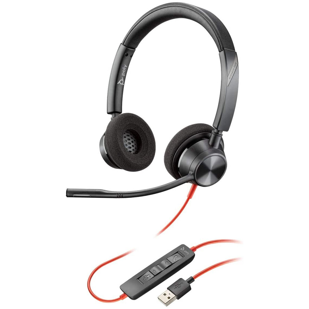 Poly Wire 3320 Headset Usb Type-A Black 017229167667