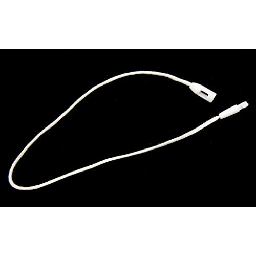 HAND White Easy to Attach Hang Tags, Waxed Nylon String Round Snap Locks 20cm - 1000pcs