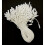 HAND White Easy to Attach Hang Tags, Waxed Nylon String Round Snap Locks 20cm - 1000pcs 2