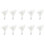 HAND White Easy to Attach Hang Tags, Waxed Nylon String Round Snap Locks 20cm - 500 pcs 2