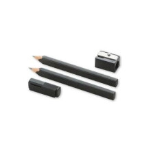Moleskine Black Pencils - 2 Pencils, Cap And Sharpener