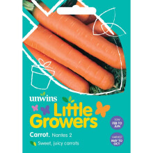 Unwins Grow Your Own Little Growers Nantes 2 Carrot Vegetable Seeds