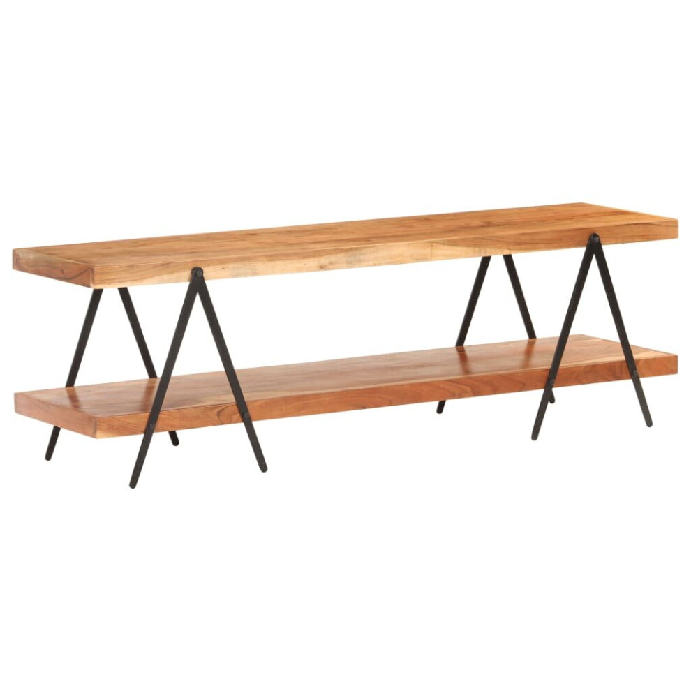 Vidaxl Solid Acacia Wood Tv Cabinet Console Table Sideboard Stereo Media Stand
