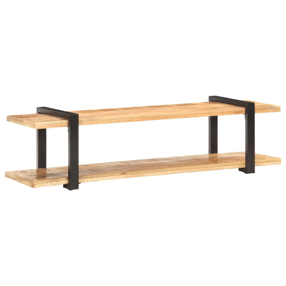 Vidaxl Solid Rough Mango Wood Tv Cabinet Console Table Sideboard Media Stand