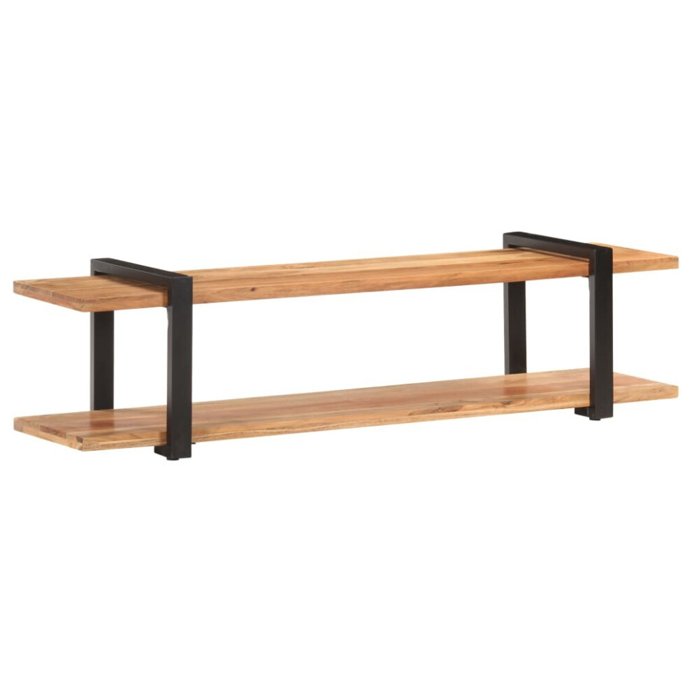 Vidaxl Solid Acacia Wood Tv Cabinet Console Table Sideboard Stereo Media Stand