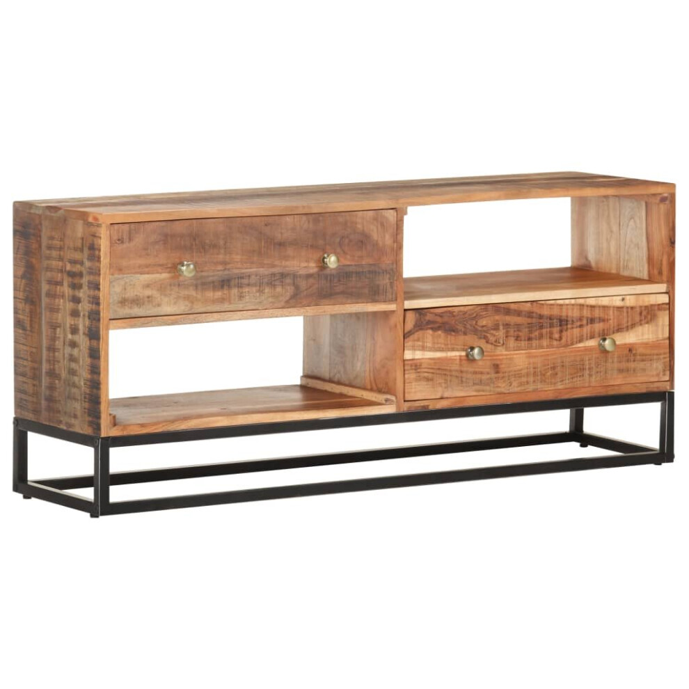 vidaXL Rough Acacia Wood TV Cabinet Sideboard Stereo Media Stand Home Bedroom