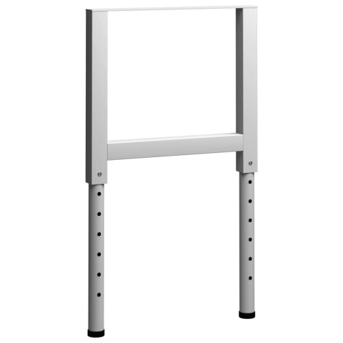 VidaXL vidaXL 2x Adjustable Work Bench Frames Metal Grey Work Table Leg Furniture 2