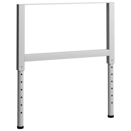VidaXL vidaXL 2x Adjustable Work Bench Frames Metal Grey Furniture Work Table Leg 2