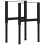 VidaXL vidaXL 2x Adjustable Work Bench Frames Metal Black Work Table Leg Furniture 1