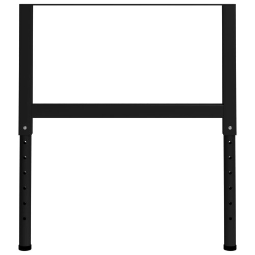 VidaXL vidaXL 2x Adjustable Work Bench Frames Metal Black Furniture Work Table Leg 2