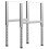 VidaXL vidaXL 2x Adjustable Work Bench Frames Metal Grey Work Table Leg Furniture 1