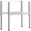 VidaXL vidaXL 2x Adjustable Work Bench Frames Metal Grey Furniture Work Table Leg 1
