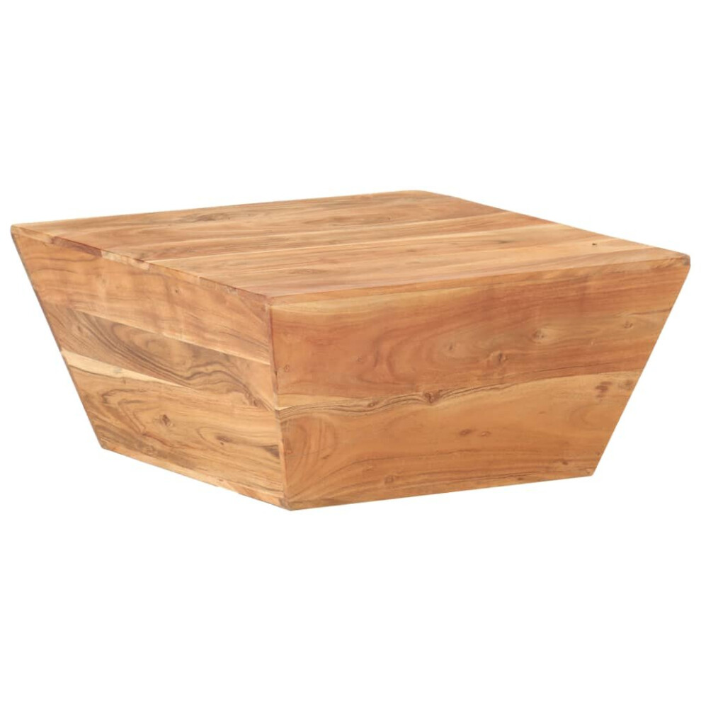 Vidaxl Solid Acacia Wood Coffee Table V-Shape Wooden Accent Couch Sofa Table