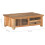 VidaXL vidaXL Coffee Table Solid Reclaimed Wood Wooden Accent Couch Sofa Tea Table 7