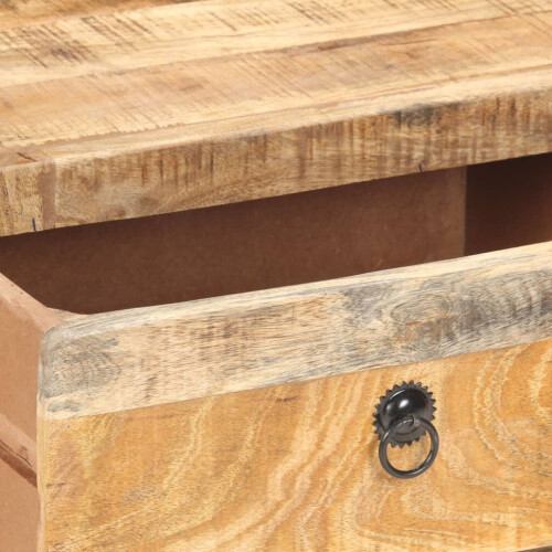 VidaXL vidaXL Rough Mango Wood Coffee Table Home Wooden Accent Couch Sofa Tea Table 2