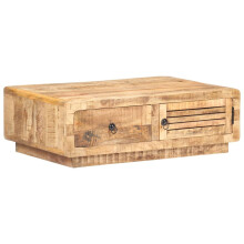 vidaXL Rough Mango Wood Coffee Table Home Wooden Accent Couch Sofa Tea Table