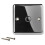 URBN Living (Round Black Nickel ) 1Gang 1Way Wall Touch Light Dimmer Switch Control 1